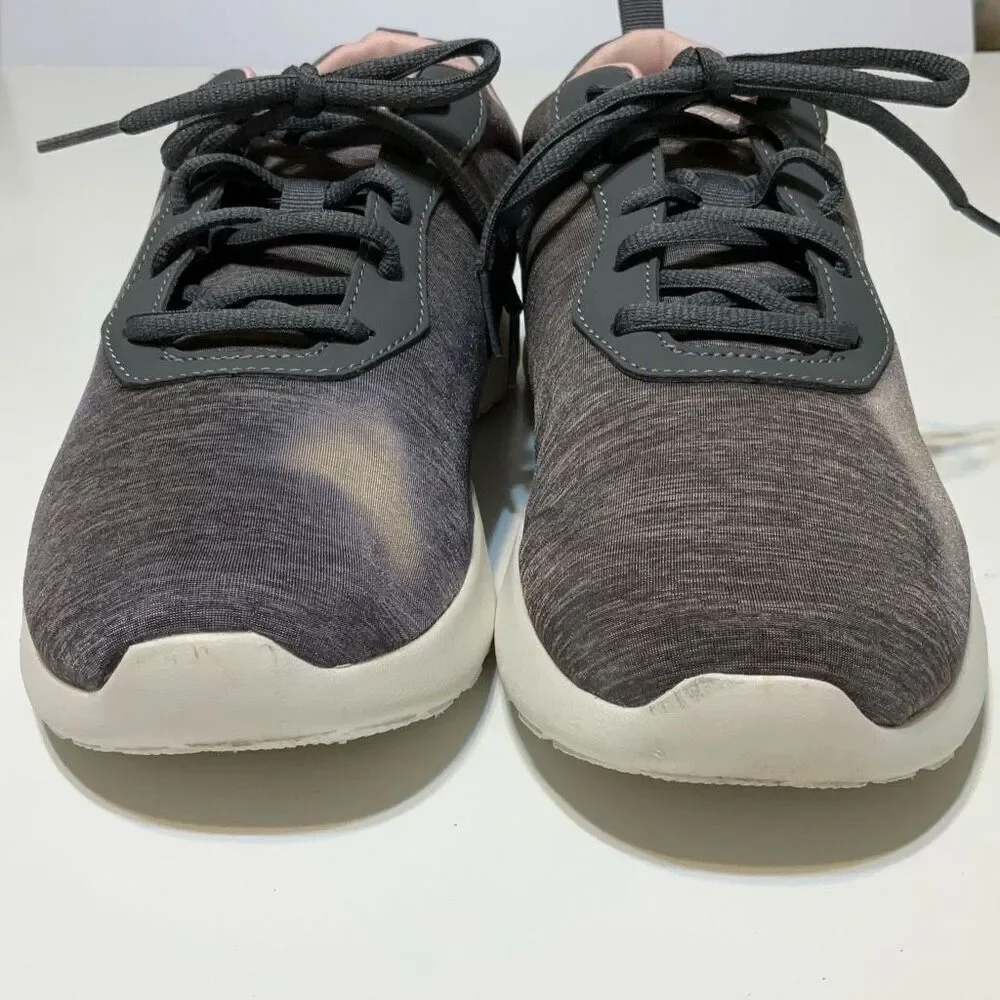 Skechers Skech-Air Grey and Pink Sneakers, 9. Memory Foam